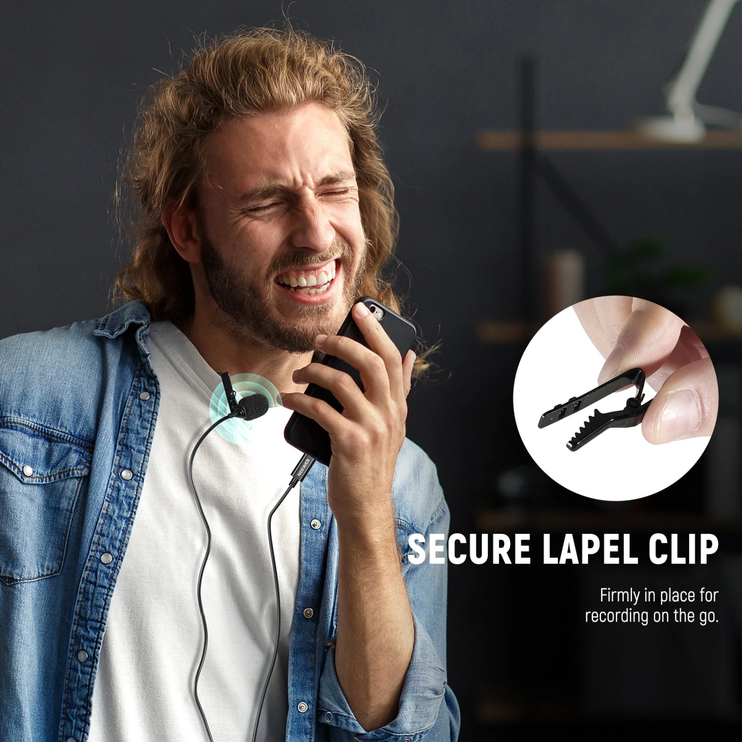 NEEWER CM6 2 Pack Lavalier USB C Omnidirectional Mic Condenser Lavalier Microphone 6 NEEWER CM6 2 Pack Lavalier USB C Omnidirectional Mic Condenser Lavalier Microphone - Image 6