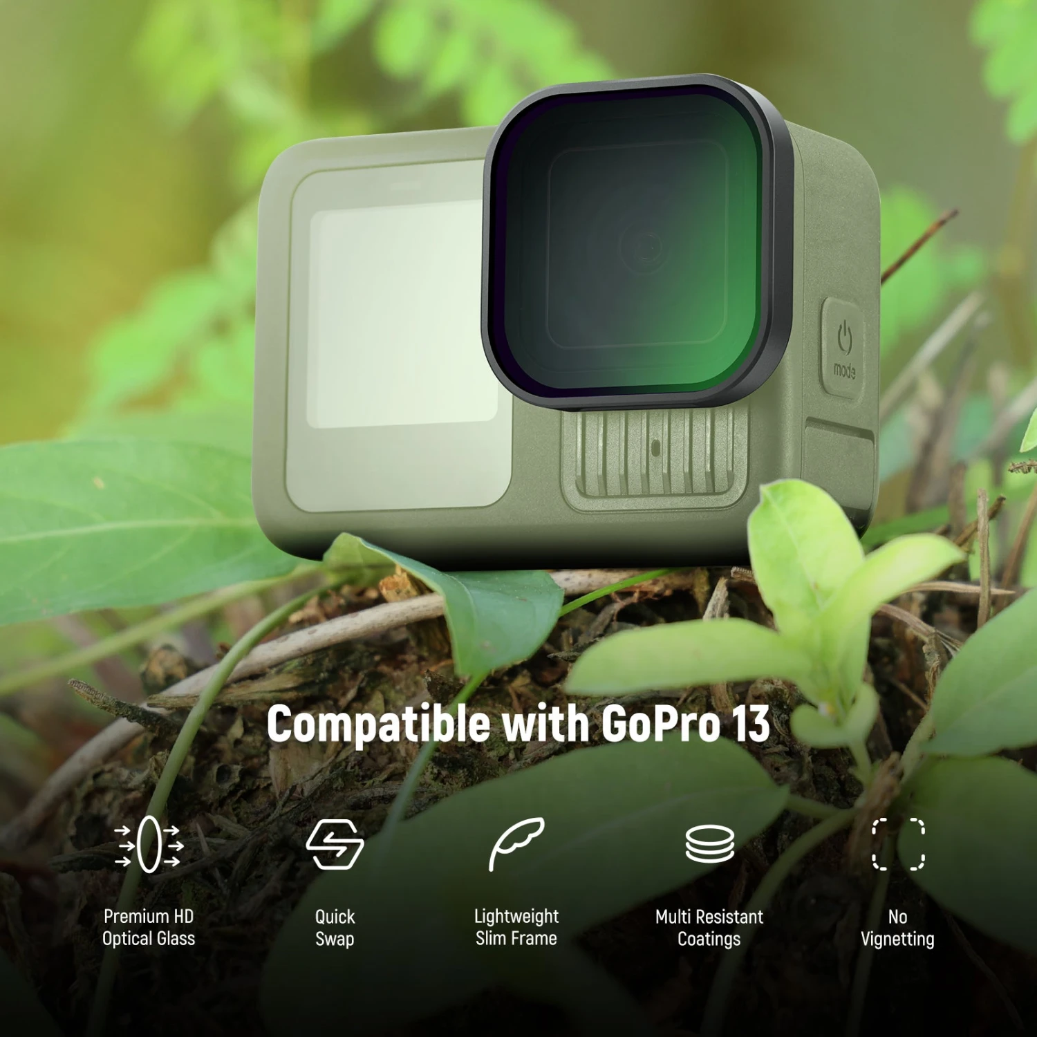 NEEWER FL-A76 Multicoated HD PL Filter For Hero 13 2 NEEWER FL-A76 Multicoated HD PL Filter For Hero 13 - Image 2