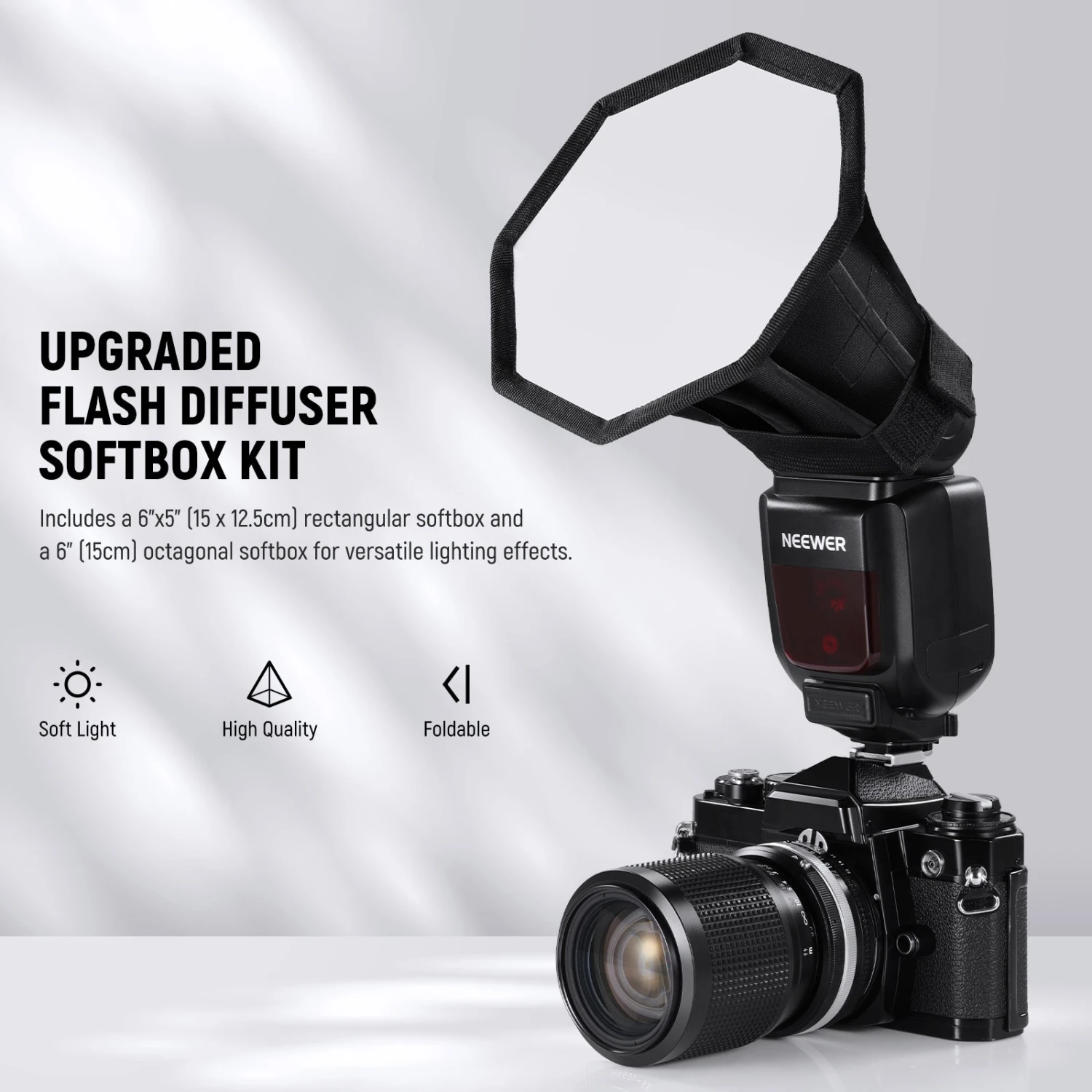 NEEWER NS5P Upgraded Flash Diffuser Softboxes 2 NEEWER NS5P Upgraded Flash Diffuser Softboxes - Image 2