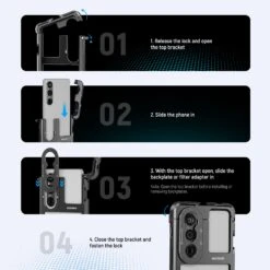 NEEWER PA086/PA087 Phone Cage Compatible With Sony Xperia PRO-I / Xperia 1 V 22 NEEWER PA086/PA087 Phone Cage Compatible With Sony Xperia PRO-I / Xperia 1 V -Photography Equipment 2 2874e1ef be45 4c42 adc0 852dde7338ac