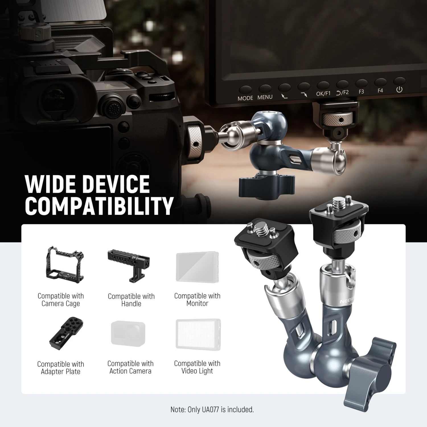 NEEWER UA077 7" Articulating Magic Arm Camera Mount 2 NEEWER UA077 7" Articulating Magic Arm Camera Mount - Image 2