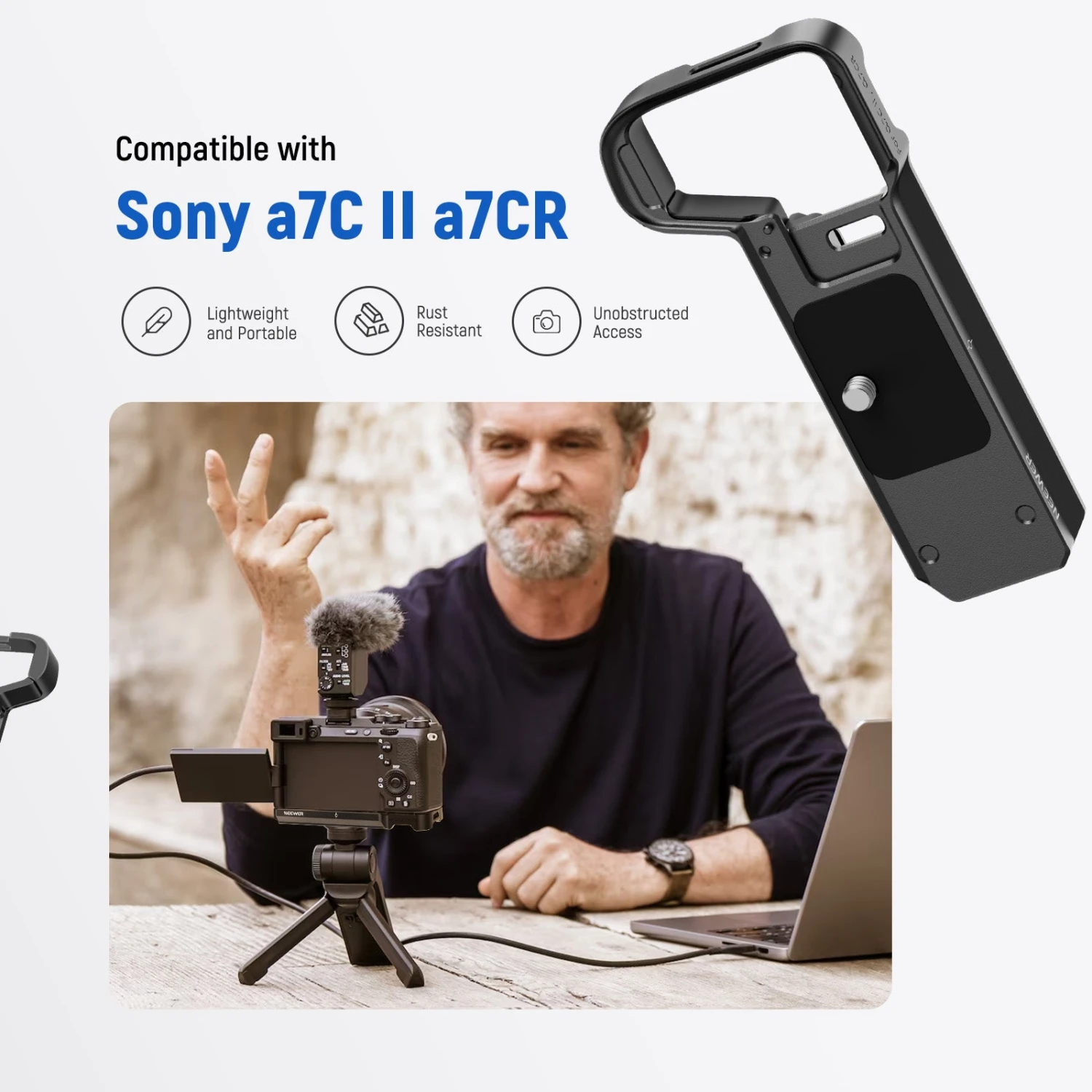 NEEWER Camera Baseplate For Sony A7C II A7CR 2 NEEWER Camera Baseplate For Sony A7C II A7CR - Image 2