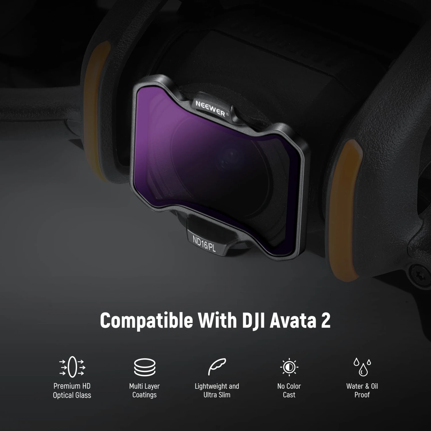 NEEWER FL-A99 4-Pack ND/PL Filter Set For DJI Avata 2 2 NEEWER FL-A99 4-Pack ND/PL Filter Set For DJI Avata 2 - Image 2