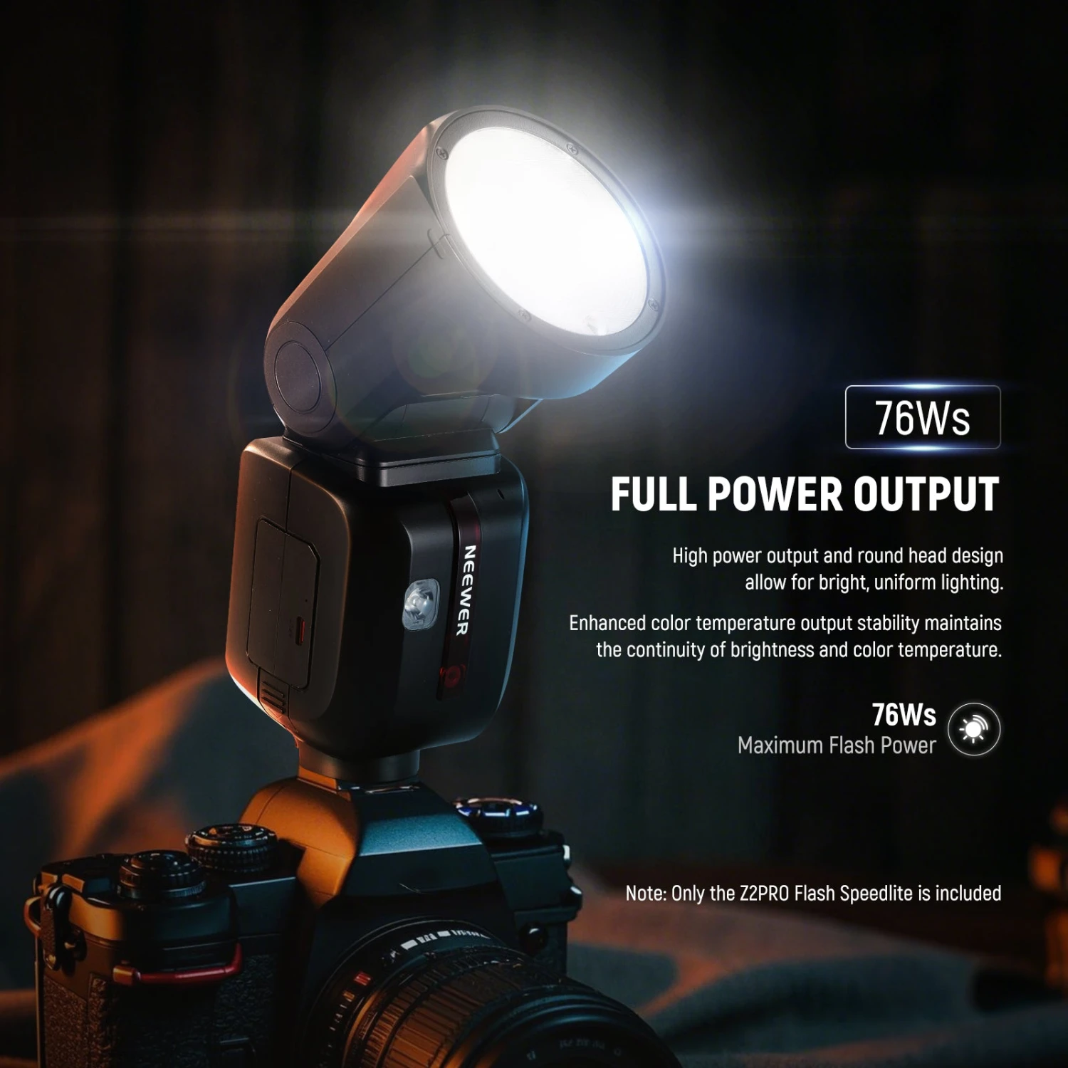NEEWER Z2PRO 76Ws TTL Round Head Flash Speedlite 11 NEEWER Z2PRO 76Ws TTL Round Head Flash Speedlite - Image 11