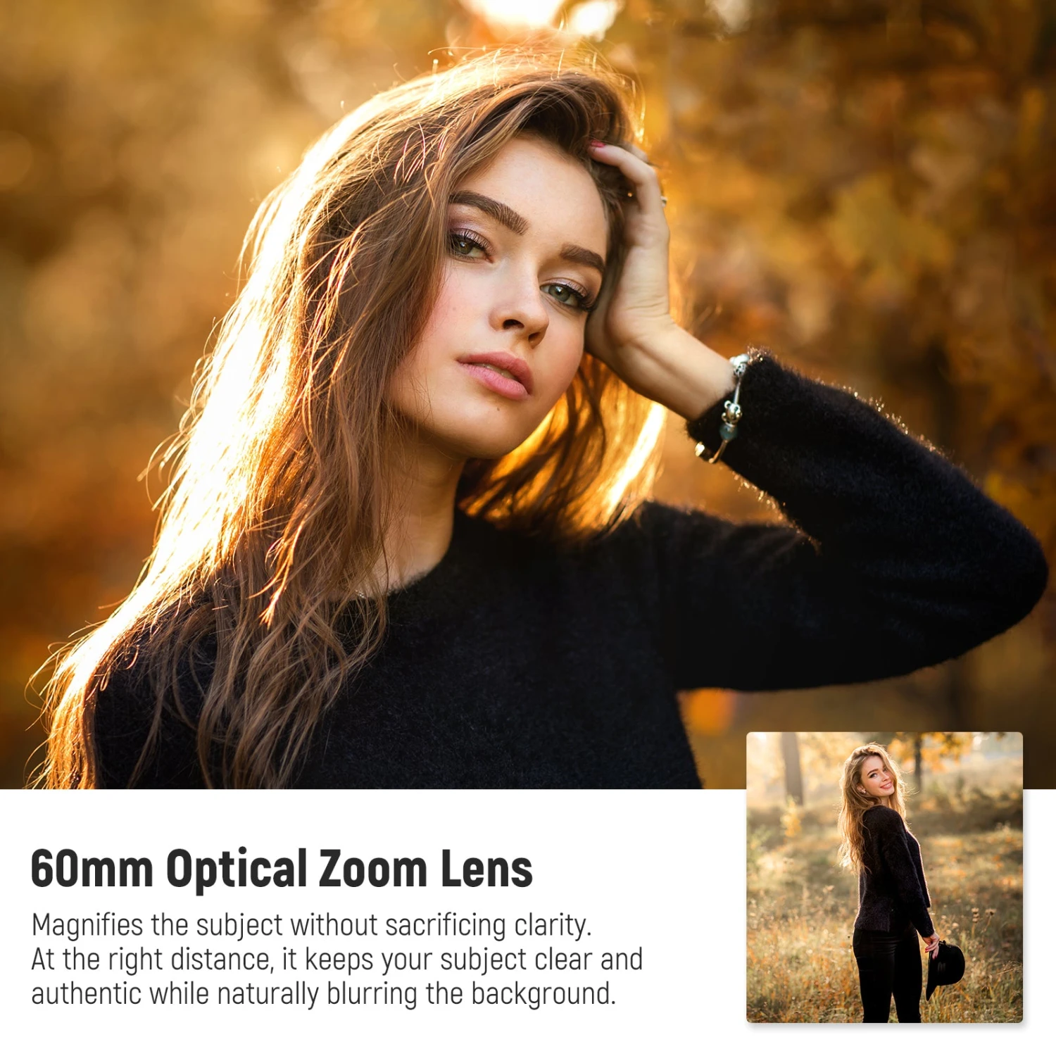 NEEWER LS-41 PRO 60mm Telephoto Lens With 17mm Lens Clip & 67mm Filter Adapter 2 NEEWER LS-41 PRO 60mm Telephoto Lens With 17mm Lens Clip & 67mm Filter Adapter - Image 2