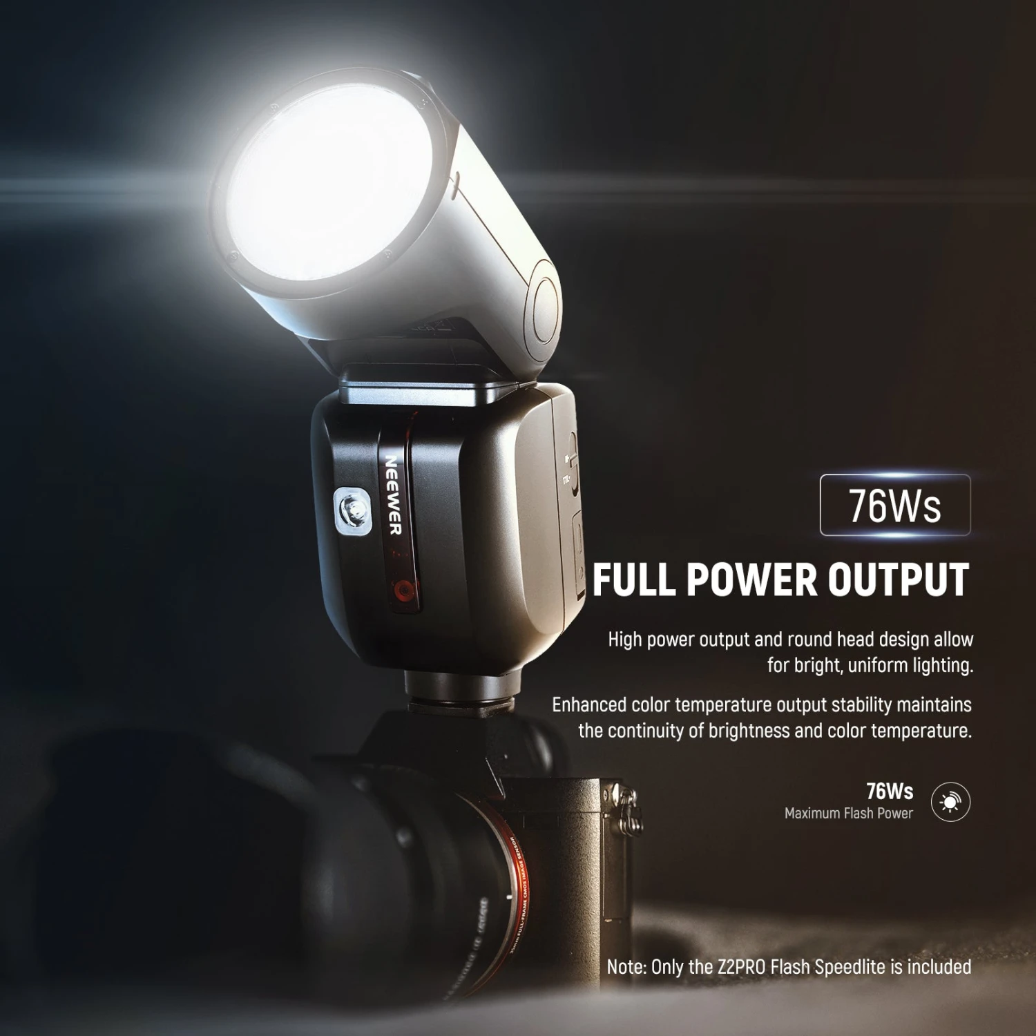 NEEWER Z2PRO 76Ws TTL Round Head Flash Speedlite 20 NEEWER Z2PRO 76Ws TTL Round Head Flash Speedlite - Image 20