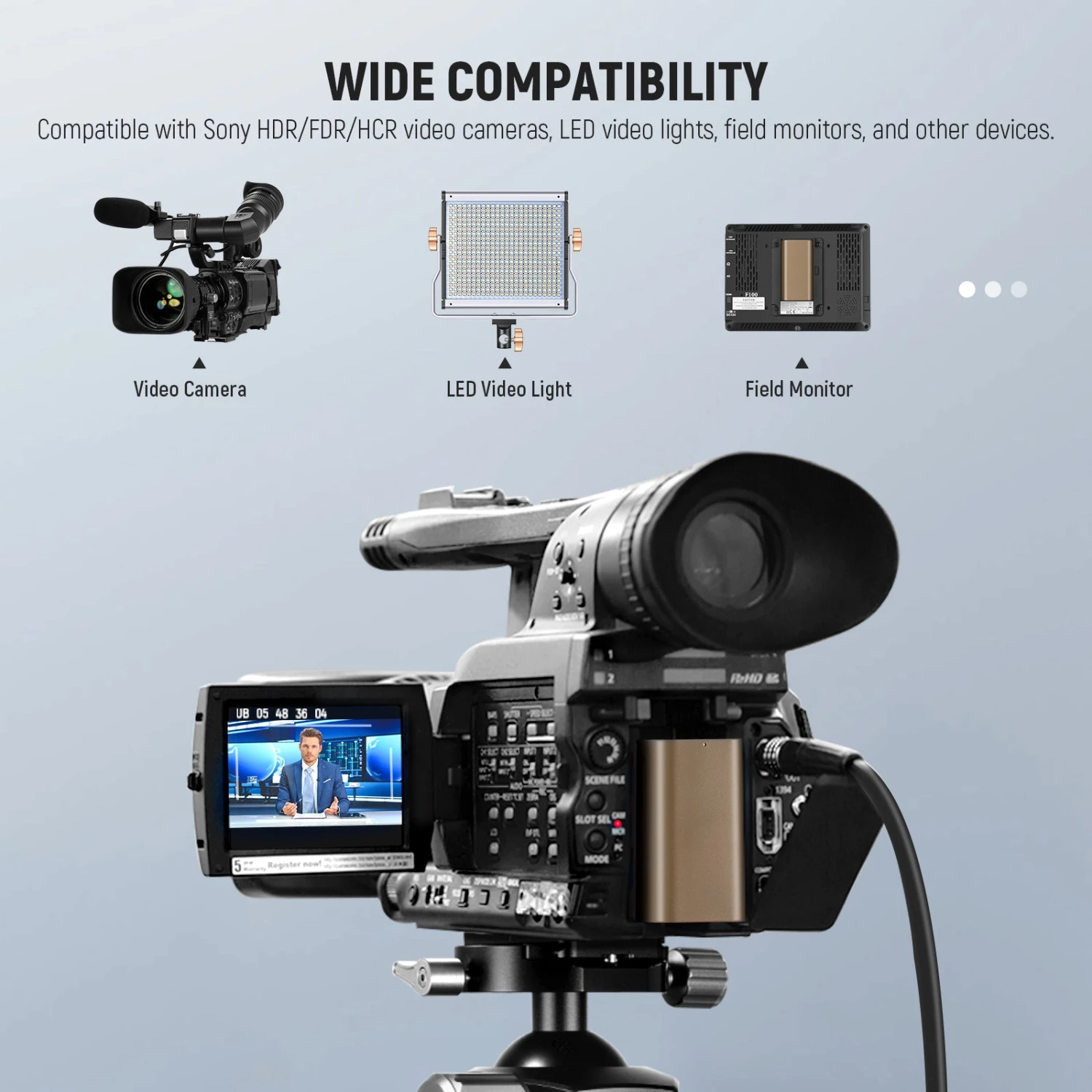 NEEWER NP-F550 3500mAh Replacement Battery 2 NEEWER NP-F550 3500mAh Replacement Battery - Image 2