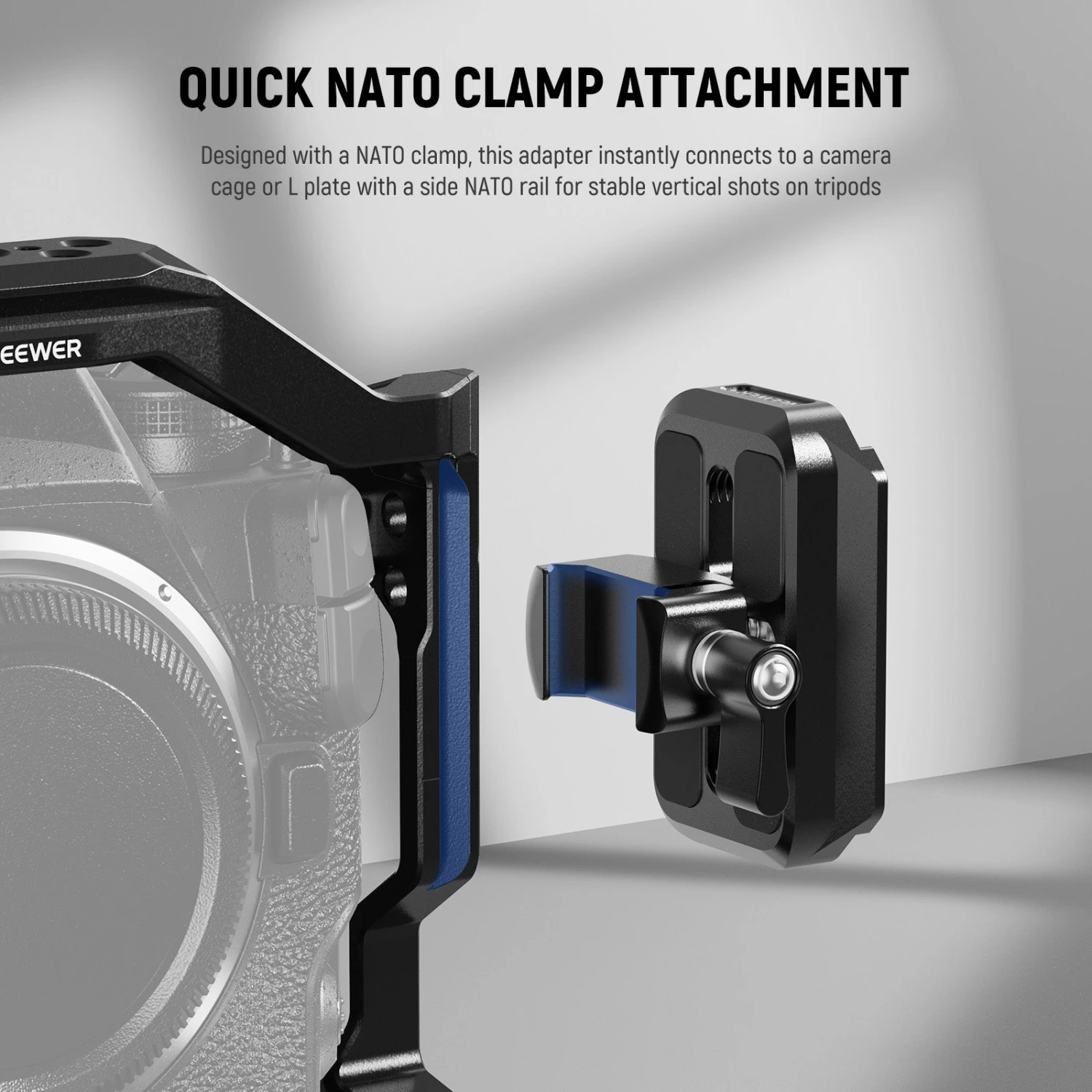 NEEWER CA129 NATO Clamp To Arca Type Quick Release Plate Adapter For RS Gimbal 2 NEEWER CA129 NATO Clamp To Arca Type Quick Release Plate Adapter For RS Gimbal - Image 2