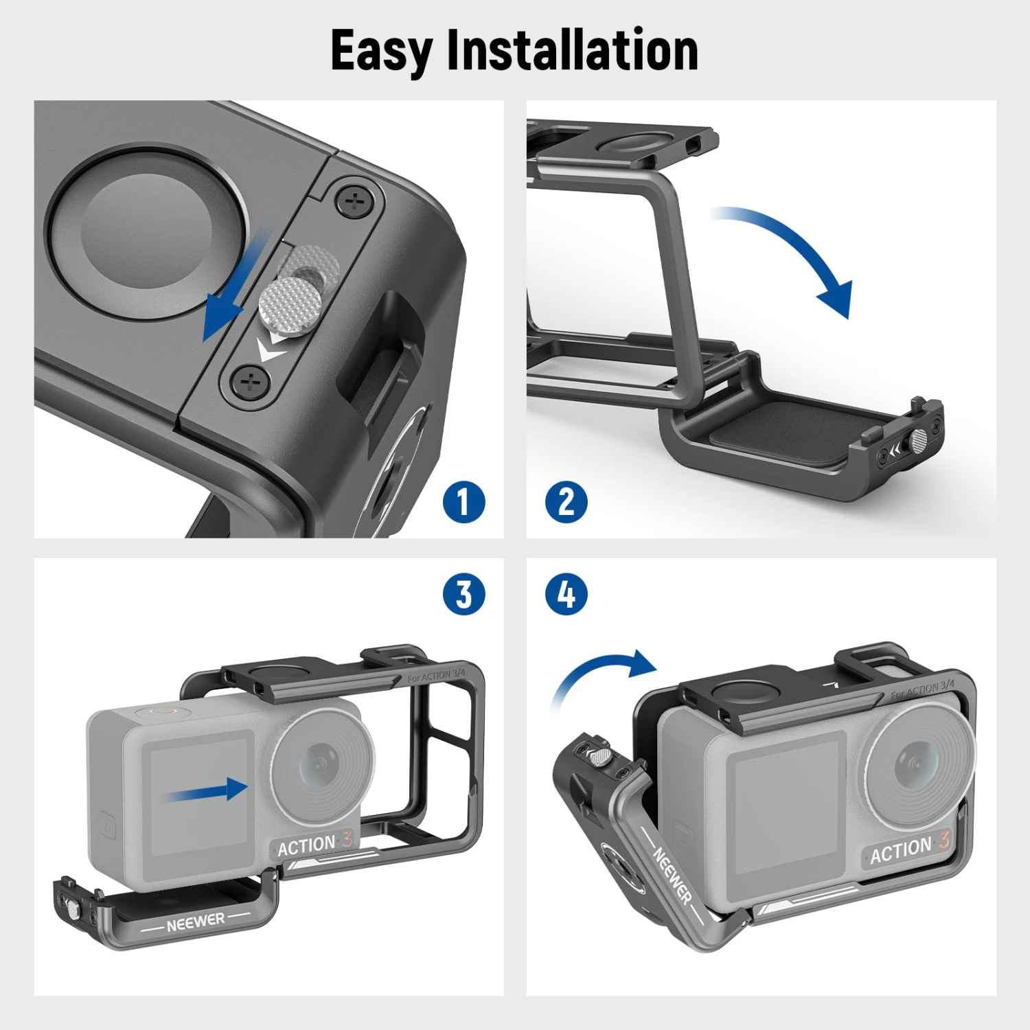 NEEWER AC004 Action 4 Action 3 Camera Cage 2 NEEWER AC004 Action 4 Action 3 Camera Cage - Image 2