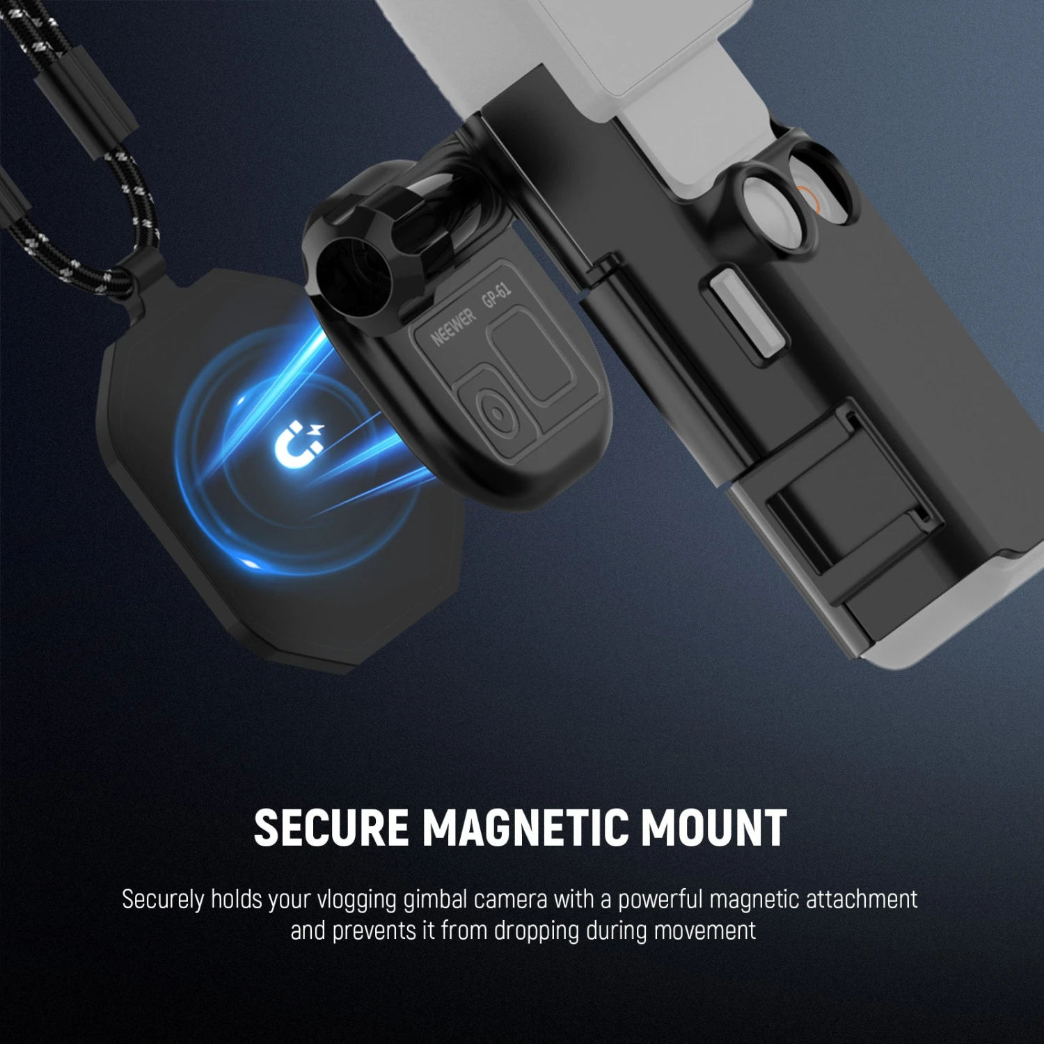 NEEWER AC017+GP-61 Extension Adapter Bracket For DJI Osmo Pocket 3 2 NEEWER AC017+GP-61 Extension Adapter Bracket For DJI Osmo Pocket 3 - Image 2