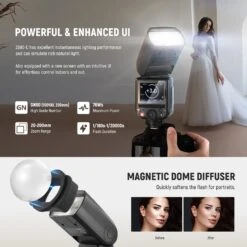 NEEWER Z880 76Ws 2.4G TTL Camera Flash Speedlite With Diffuser