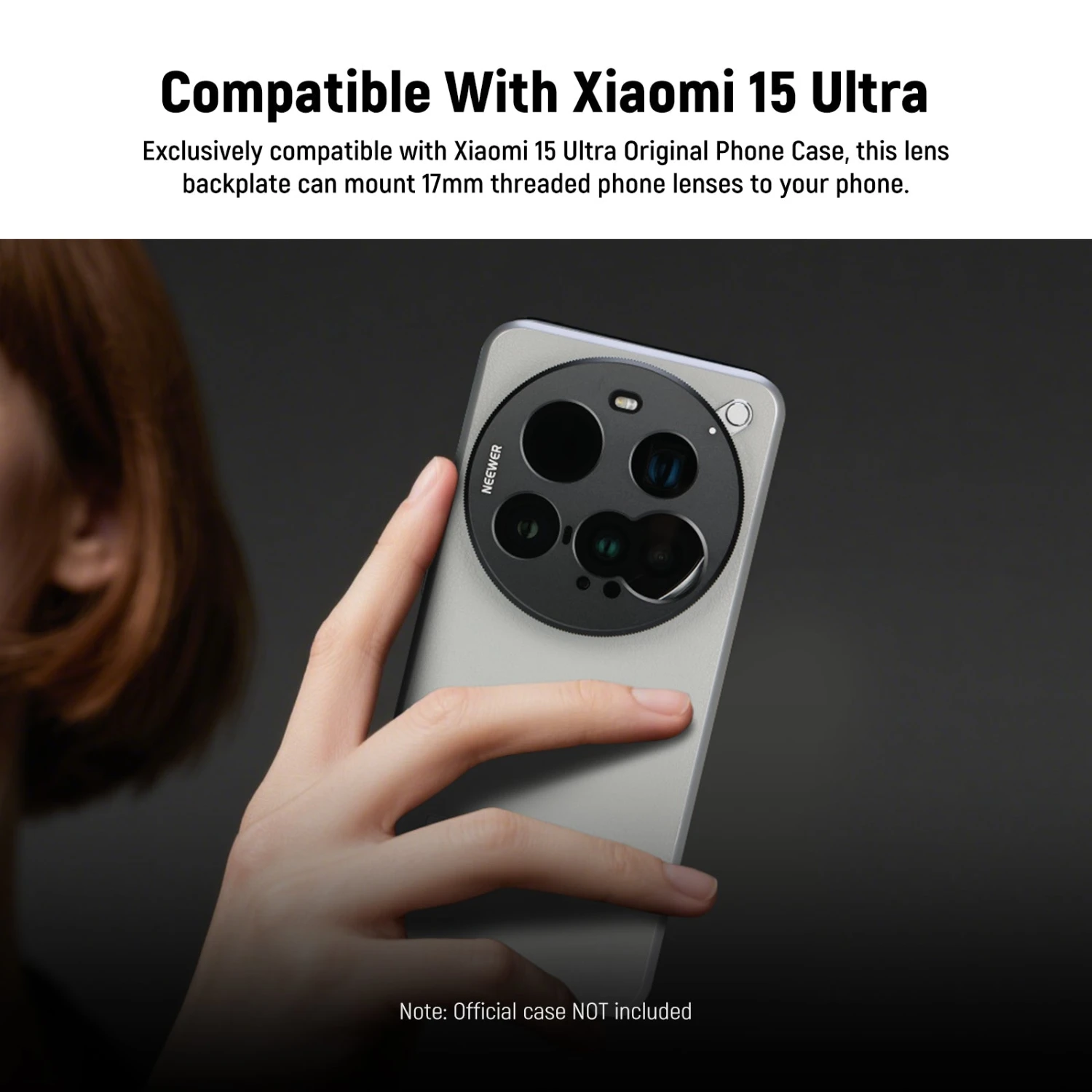 NEEWER PA111 Lens Backplate For Xiaomi 15 Ultra 2 NEEWER PA111 Lens Backplate For Xiaomi 15 Ultra - Image 2