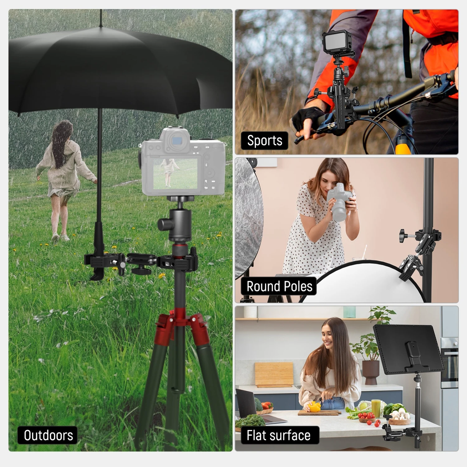 NEEWER UA036 Double Super Clamp Camera Mount 7 NEEWER UA036 Double Super Clamp Camera Mount - Image 7