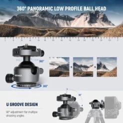 NEEWER GM41 Low Profile Tripod Ball Head 10 NEEWER GM41 Low Profile Tripod Ball Head -Photography Equipment 3 017a6953 eca9 4ee4 b3ee 44183b8d8eb9
