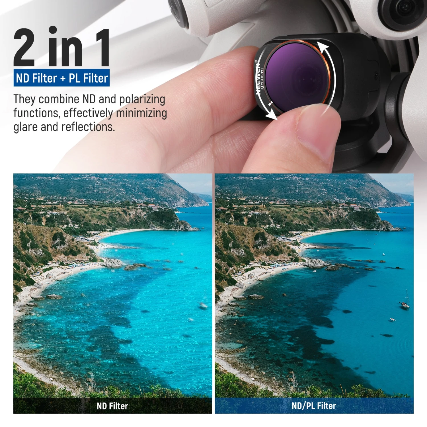 NEEWER FL-A32 6-Pack ND/PL Filter Set For DJI Mini 4 Pro 3 NEEWER FL-A32 6-Pack ND/PL Filter Set For DJI Mini 4 Pro - Image 3