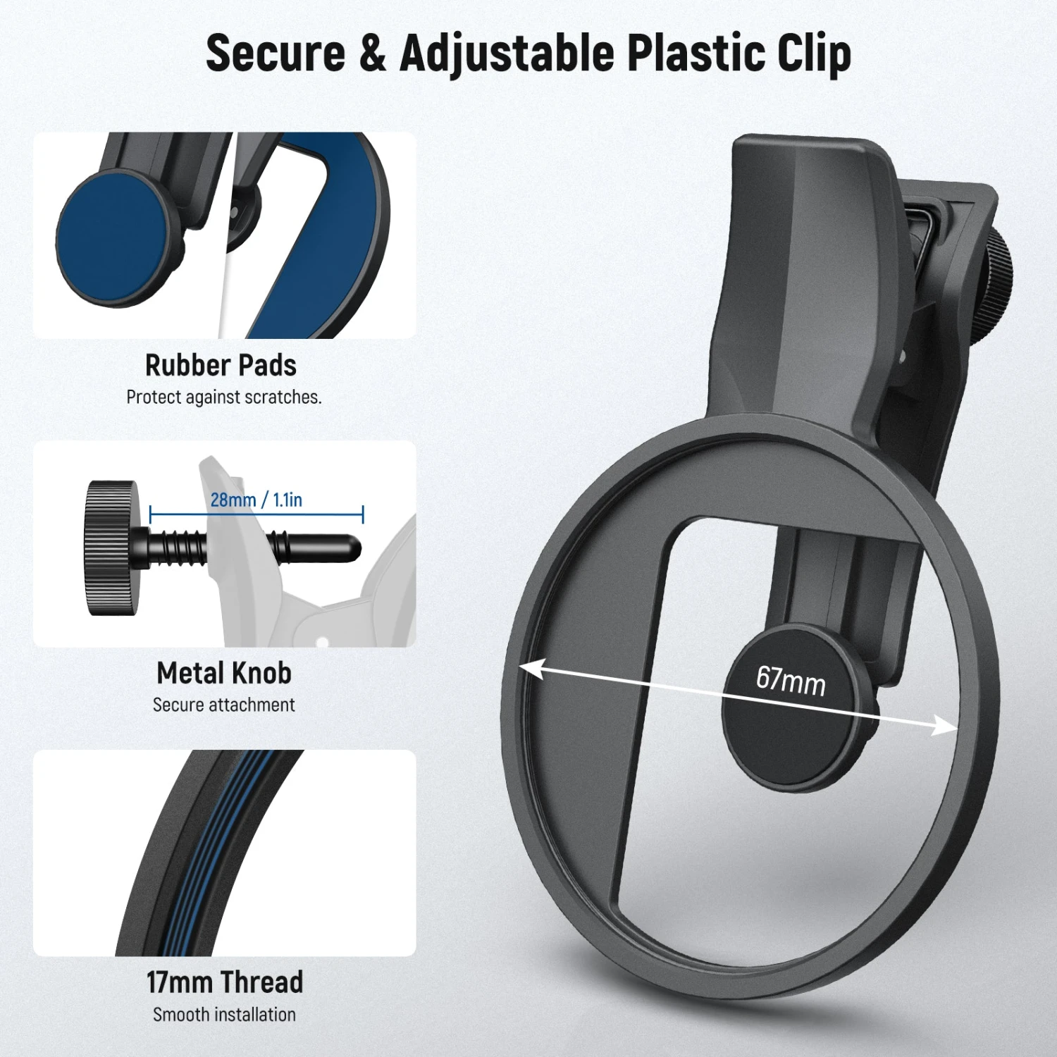 NEEWER FL-P11/FL-P12 7 Pack Clip-On 67mm Filter Set For Smartphones 3 NEEWER FL-P11/FL-P12 7 Pack Clip-On 67mm Filter Set For Smartphones - Image 3