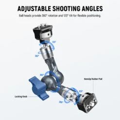 NEEWER UA077 7" Articulating Magic Arm Camera Mount 9 NEEWER UA077 7" Articulating Magic Arm Camera Mount -Photography Equipment 3 19d82200 3fa5 4760 8d8f 9f5dd93256ec