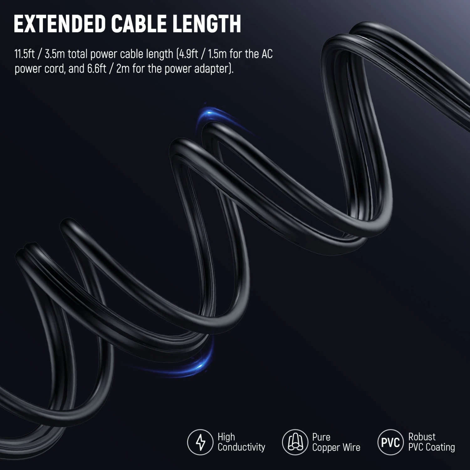 NEEWER NC-Q4 Q4 Power Adapter And Power Cord Set 3 NEEWER NC-Q4 Q4 Power Adapter And Power Cord Set - Image 3