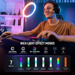 NEEWER RH12C 12" 24W High Power RGB LED Ring Light 20 NEEWER RH12C 12" 24W High Power RGB LED Ring Light -Photography Equipment 3 2670cf32 f162 433d b789 96ccfde26a72