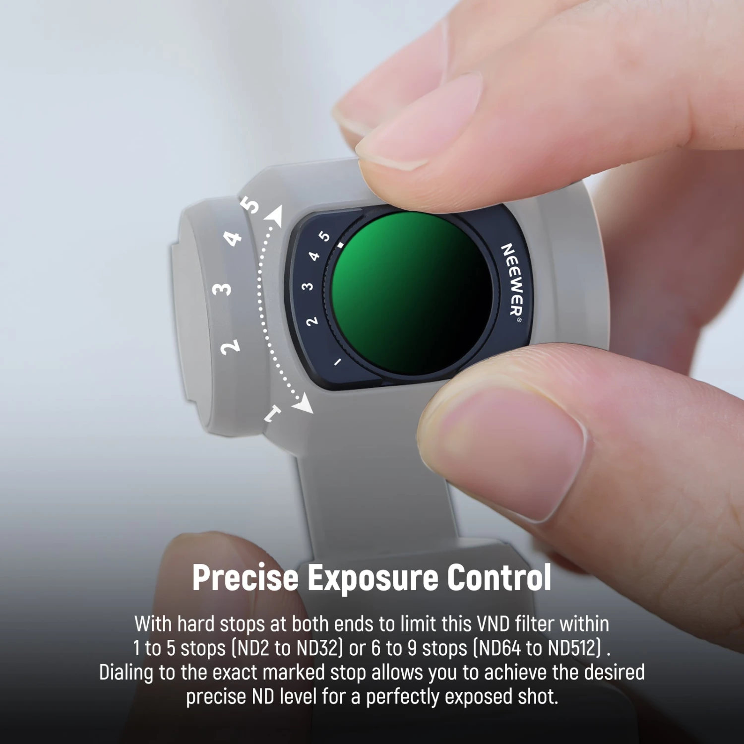 NEEWER FL-75 Variable ND2-ND32 & ND64-ND512 Filters Kit For DJI Osmo Pocket 3 3 NEEWER FL-75 Variable ND2-ND32 & ND64-ND512 Filters Kit For DJI Osmo Pocket 3 - Image 3