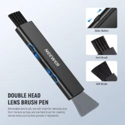 NEEWER HM-45 2 In 1 Camera Lens Cleaning Kit -Photography Equipment 3 295a1600 c230 4ed4 b7ec 8a24b9914a6f