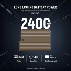 NEEWER 2400mAh EN-EL15c Replacement Camera Battery For Nikon Zf Z8 Z7 II Z6 II Z5 -Photography Equipment 3 2a69cd58 25d7 409c b4dc 9a9ac8dacb37