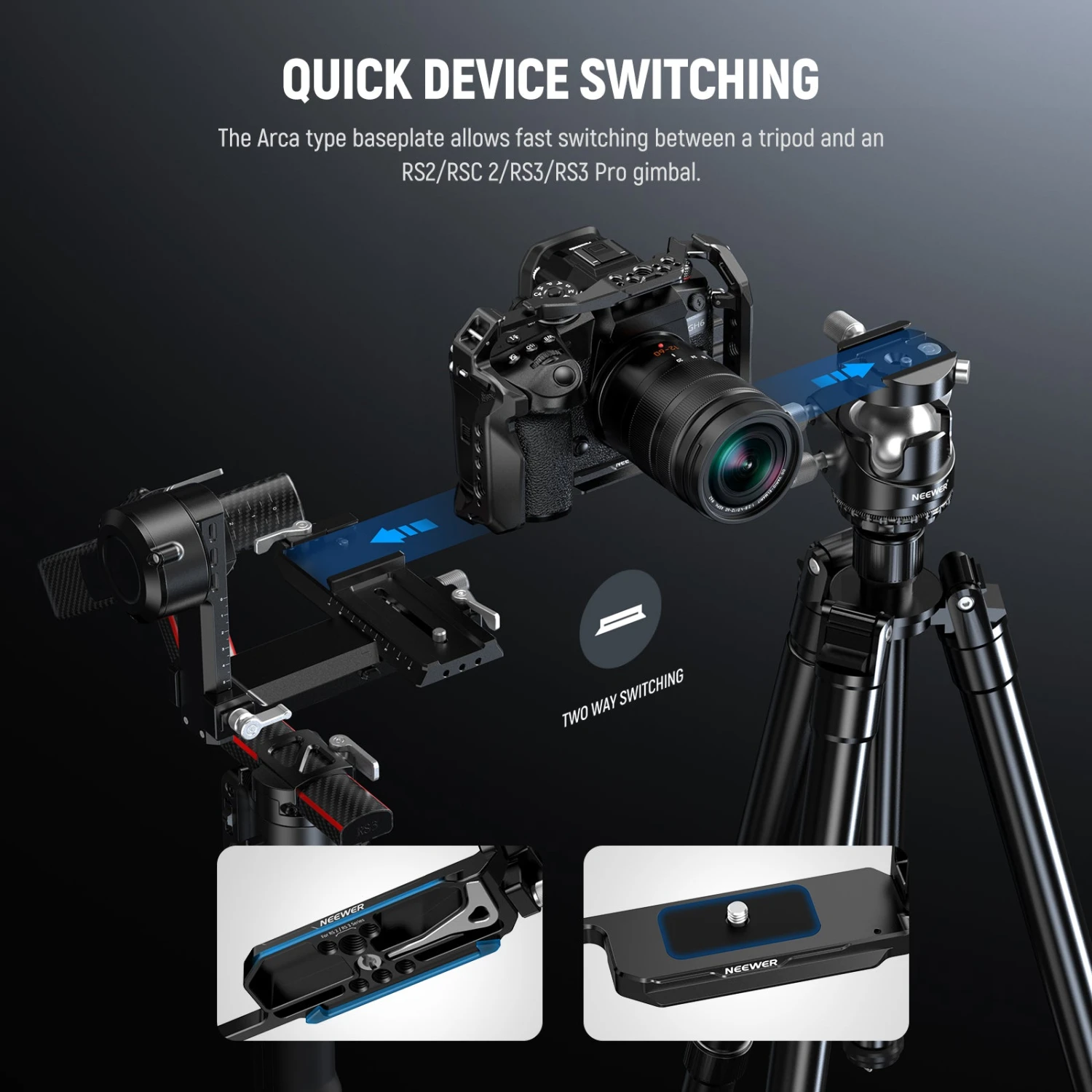 NEEWER CA055 Camera Cage For Lumix GH6 4 NEEWER CA055 Camera Cage For Lumix GH6 - Image 4