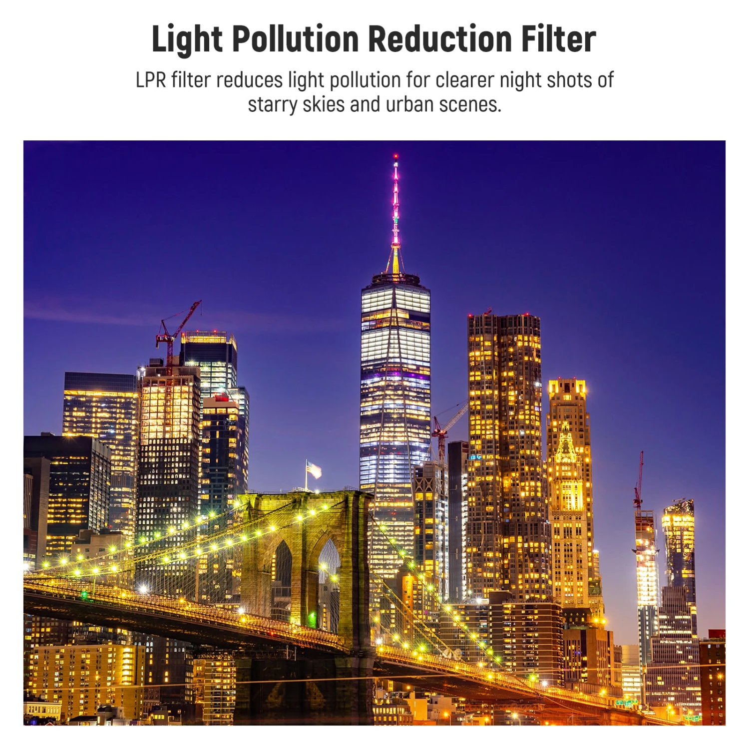 NEEWER FL-63 Light Pollution Reduction Filter For DJI Osmo Pocket 3 3 NEEWER FL-63 Light Pollution Reduction Filter For DJI Osmo Pocket 3 - Image 3