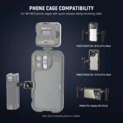 NEEWER PA071 Quick Release Side Handle Mounting Adapter For Phone Cage -Photography Equipment 3 2f8e1b92 04eb 483d 8b59 e692f341934c