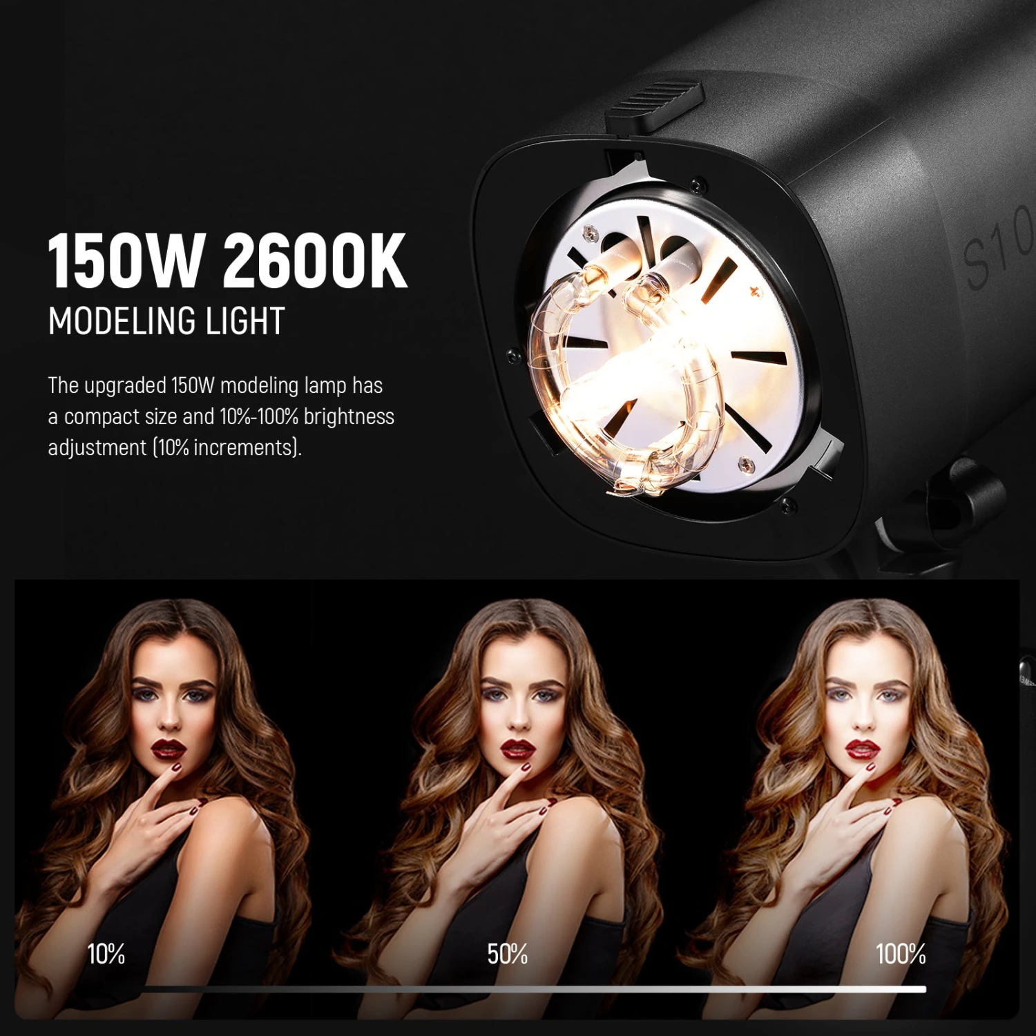 NEEWER 2 Pack S101-300W PRO 300Ws Studio Monolight Flash Light Kit 3 NEEWER 2 Pack S101-300W PRO 300Ws Studio Monolight Flash Light Kit - Image 3