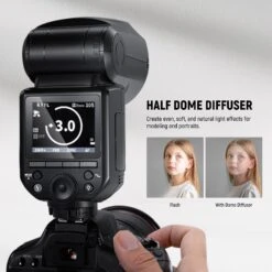 NEEWER Z2 3000mAh Battery TTL Round Head Flash Speedlite With Diffuser -Photography Equipment 3 4f20ca16 f5dd 4e8f b83c 870f731c592d