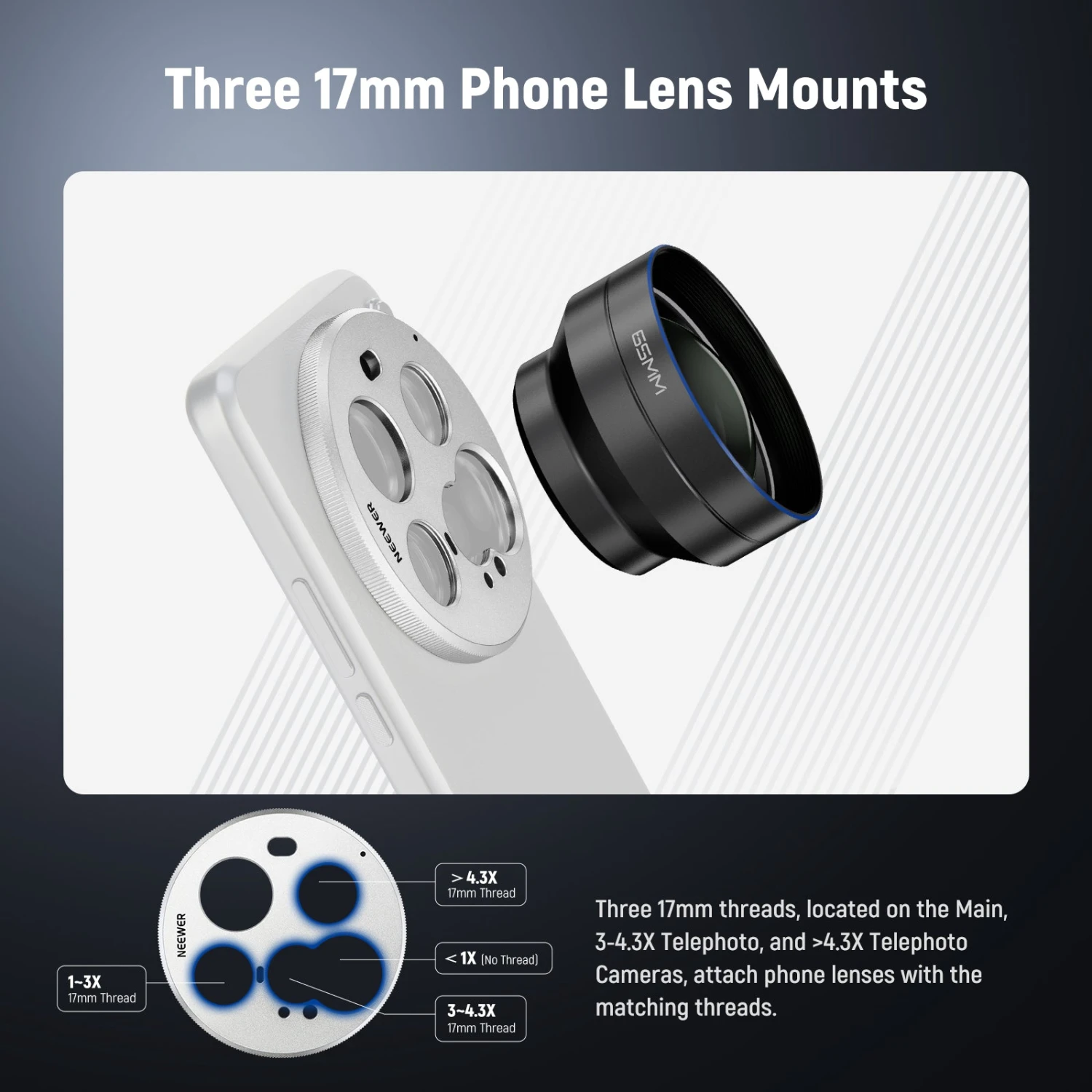 NEEWER PA111 Lens Backplate For Xiaomi 15 Ultra 10 NEEWER PA111 Lens Backplate For Xiaomi 15 Ultra - Image 10