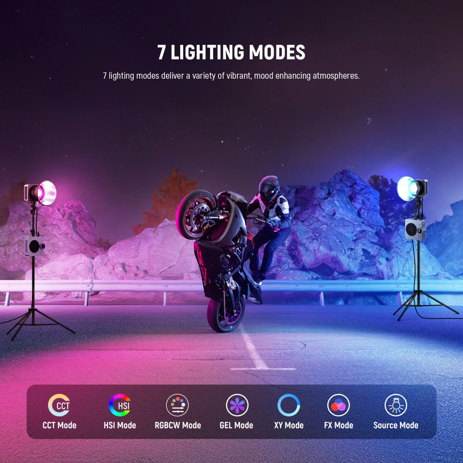 NEEWER HS200C 280W Portable RGB LED Video Light 3 NEEWER HS200C 280W Portable RGB LED Video Light - Image 3