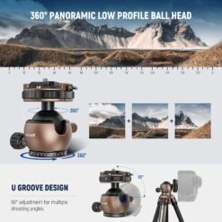 NEEWER GM32 Upgraded Low Profile Ball Head 11 NEEWER GM32 Upgraded Low Profile Ball Head -Photography Equipment 3 661fe706 0beb 43e4 9088 eb5711276527