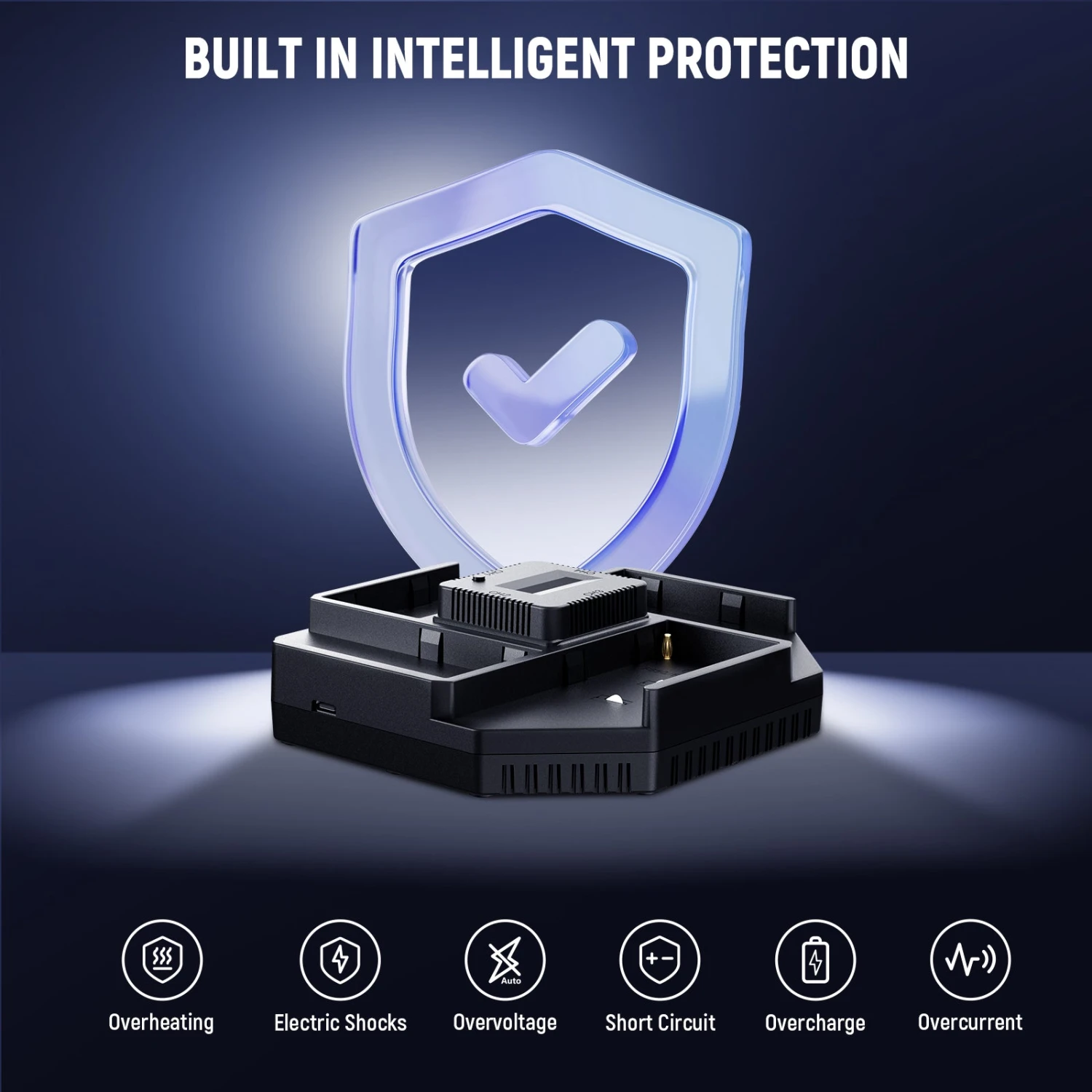 NEEWER NW-F4+NW-F970 7800mAh Replacement Batteries & 4 Channel Fast Charger 3 NEEWER NW-F4+NW-F970 7800mAh Replacement Batteries & 4 Channel Fast Charger - Image 3