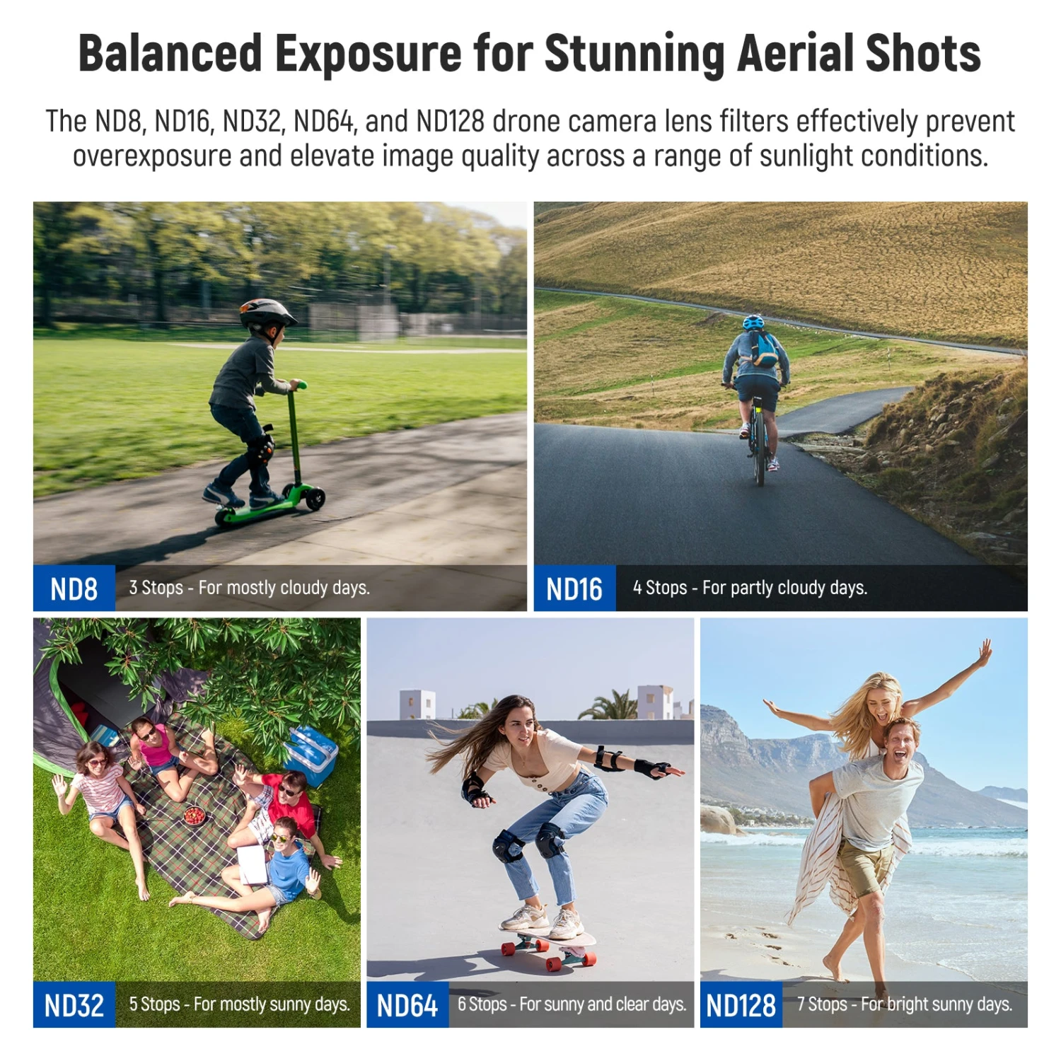 NEEWER FL-N24 6-Pack ND Filter Set For DJI NEO 3 NEEWER FL-N24 6-Pack ND Filter Set For DJI NEO - Image 3