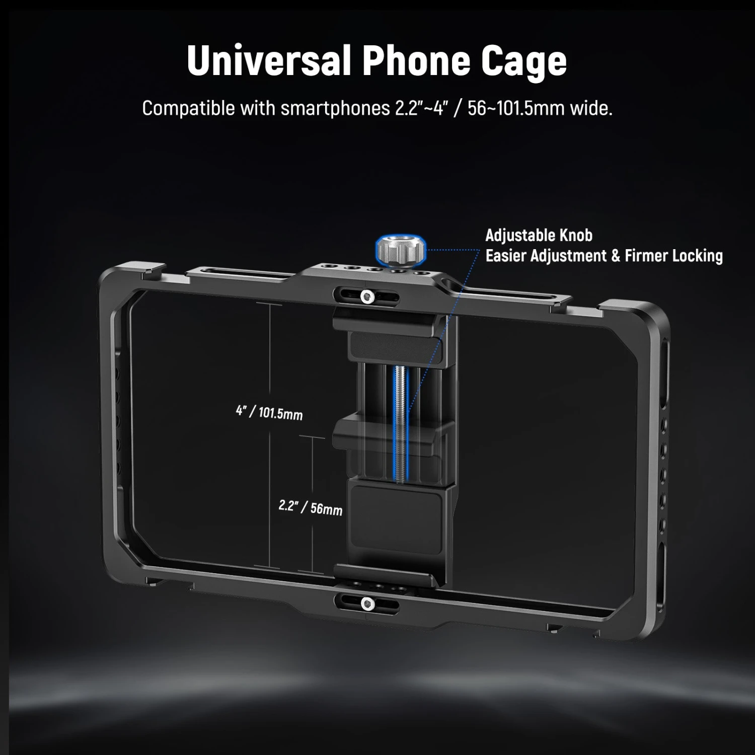 NEEWER PA009E Universal Phone Cage Stabilizer Video Rig Lighting Kit 3 NEEWER PA009E Universal Phone Cage Stabilizer Video Rig Lighting Kit - Image 3