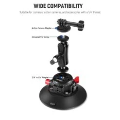 NEEWER CA013 6" Camera Suction Mount With Ball Head Magic Arm 12 NEEWER CA013 6" Camera Suction Mount With Ball Head Magic Arm -Photography Equipment 3 7eca82b8 6520 437a b38f 5a69378b4c9d