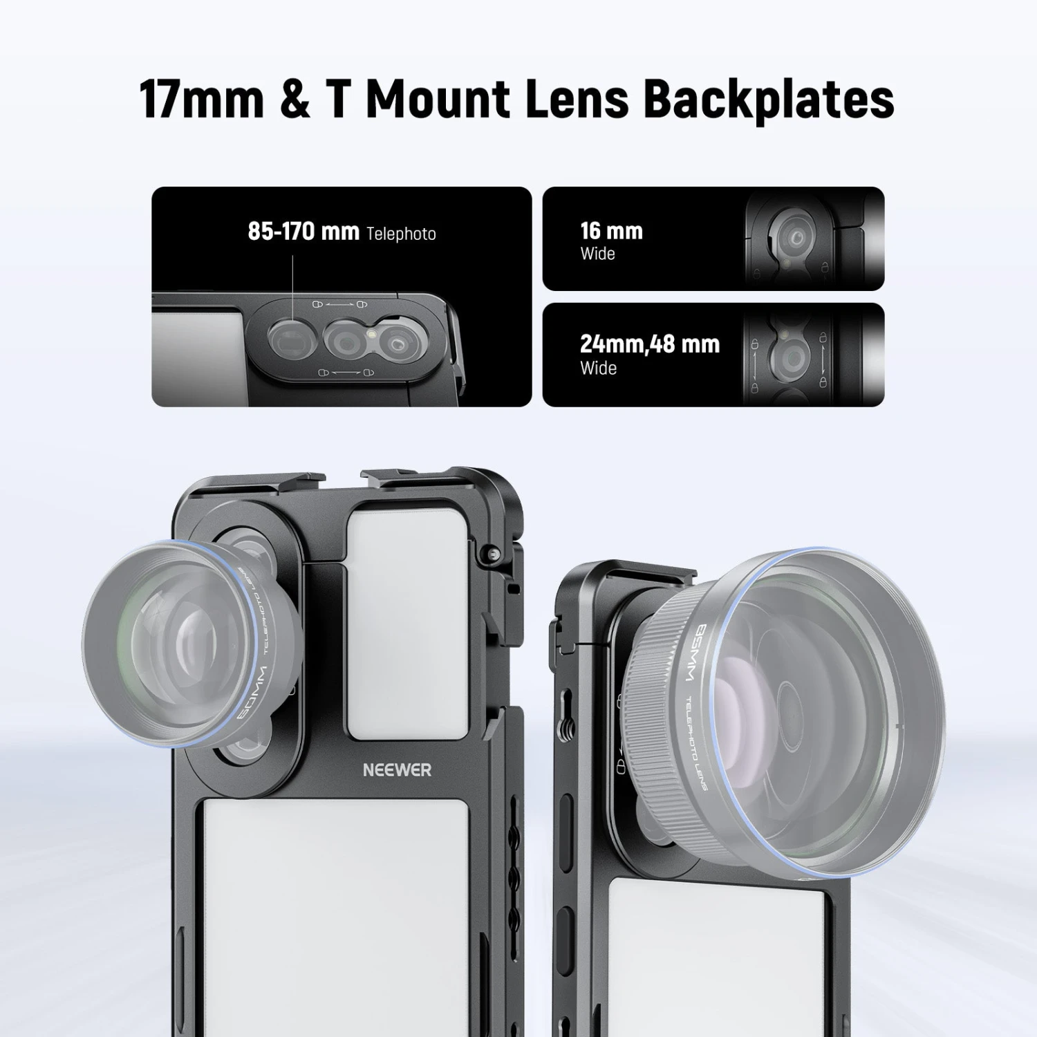 NEEWER PA086/PA087 Phone Cage Compatible With Sony Xperia PRO-I / Xperia 1 V 10 NEEWER PA086/PA087 Phone Cage Compatible With Sony Xperia PRO-I / Xperia 1 V - Image 10