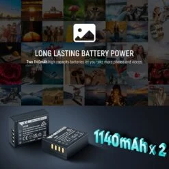 NEEWER 2 Pack 1140mAh NP-W126 Replacement Battery Charger 11 NEEWER 2 Pack 1140mAh NP-W126 Replacement Battery Charger -Photography Equipment 3 88c8f64a ecff 4795 9e66 2894d69dd578