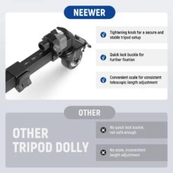 NEEWER TS009 Quick Lock Release Photography Tripod Dolly -Photography Equipment 3 8c8ac77a d421 4d81 bb51 2afef074c193