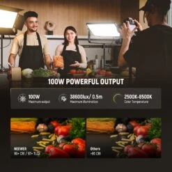 NEEWER AP100B 100W Bi Color LED Panel Video Light Kit 11 NEEWER AP100B 100W Bi Color LED Panel Video Light Kit -Photography Equipment 3 8e1ec8fe 51bd 4661 ad4f 71557254b374