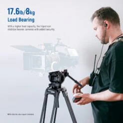 NEEWER BASICS TP37 74" Video Tripod With Fluid Head -Photography Equipment 3 b009a81d 2f8e 4bd8 9001 1a4dd4a09b10