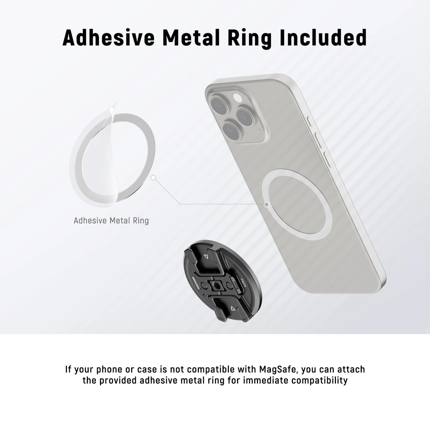 NEEWER PA070 Magnetic Phone Tripod Mount 3 NEEWER PA070 Magnetic Phone Tripod Mount - Image 3