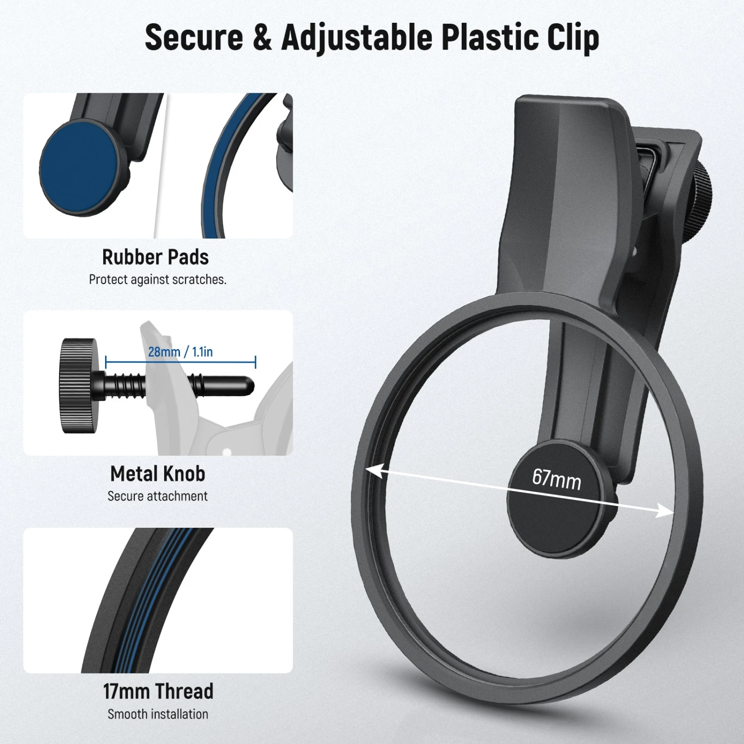 NEEWER FL-P11/FL-P12 7 Pack Clip-On 67mm Filter Set For Smartphones 12 NEEWER FL-P11/FL-P12 7 Pack Clip-On 67mm Filter Set For Smartphones - Image 12