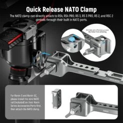 NEEWER GA021 360° Rotatable NATO Monitor Mount For RS/Ronin Gimbal 10 NEEWER GA021 360° Rotatable NATO Monitor Mount For RS/Ronin Gimbal -Photography Equipment 3 be5cecf6 b608 4bf0 9e9f d5be9f81f21c