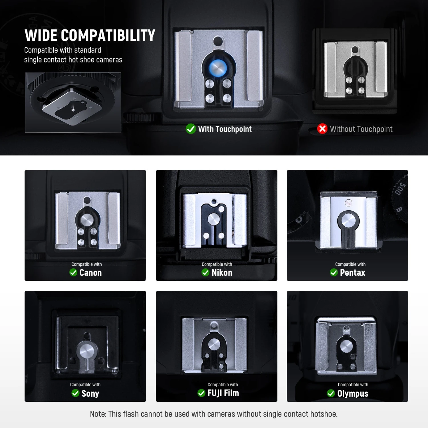 NEEWER Z160 Camera Flash With Auto & Manual Modes & Built In Lithium Battery 3 NEEWER Z160 Camera Flash With Auto & Manual Modes & Built In Lithium Battery - Image 3