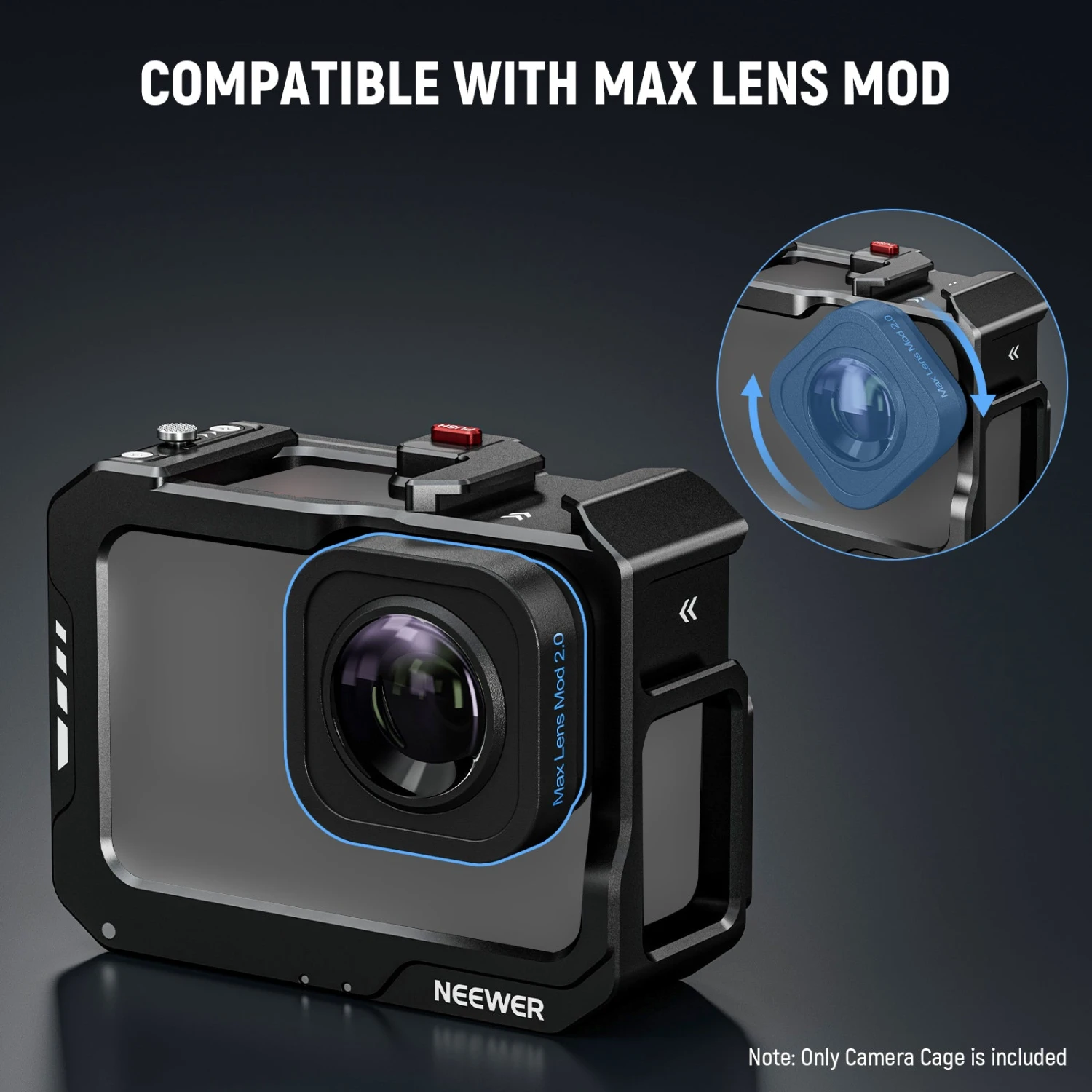 NEEWER AC008 Metal Video Rig Cage For GoPro Hero 12 11 10 9 3 NEEWER AC008 Metal Video Rig Cage For GoPro Hero 12 11 10 9 - Image 3