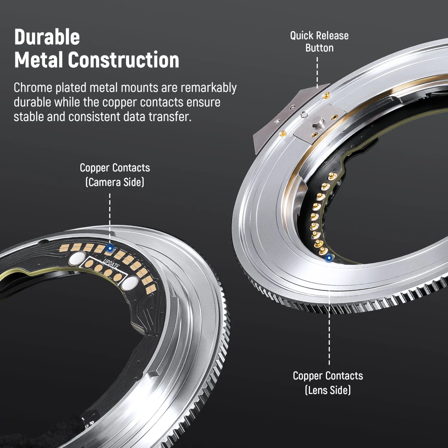 NEEWER NW-ETZ Camera Autofocus Adapter Ring For Nikon 3 NEEWER NW-ETZ Camera Autofocus Adapter Ring For Nikon - Image 3