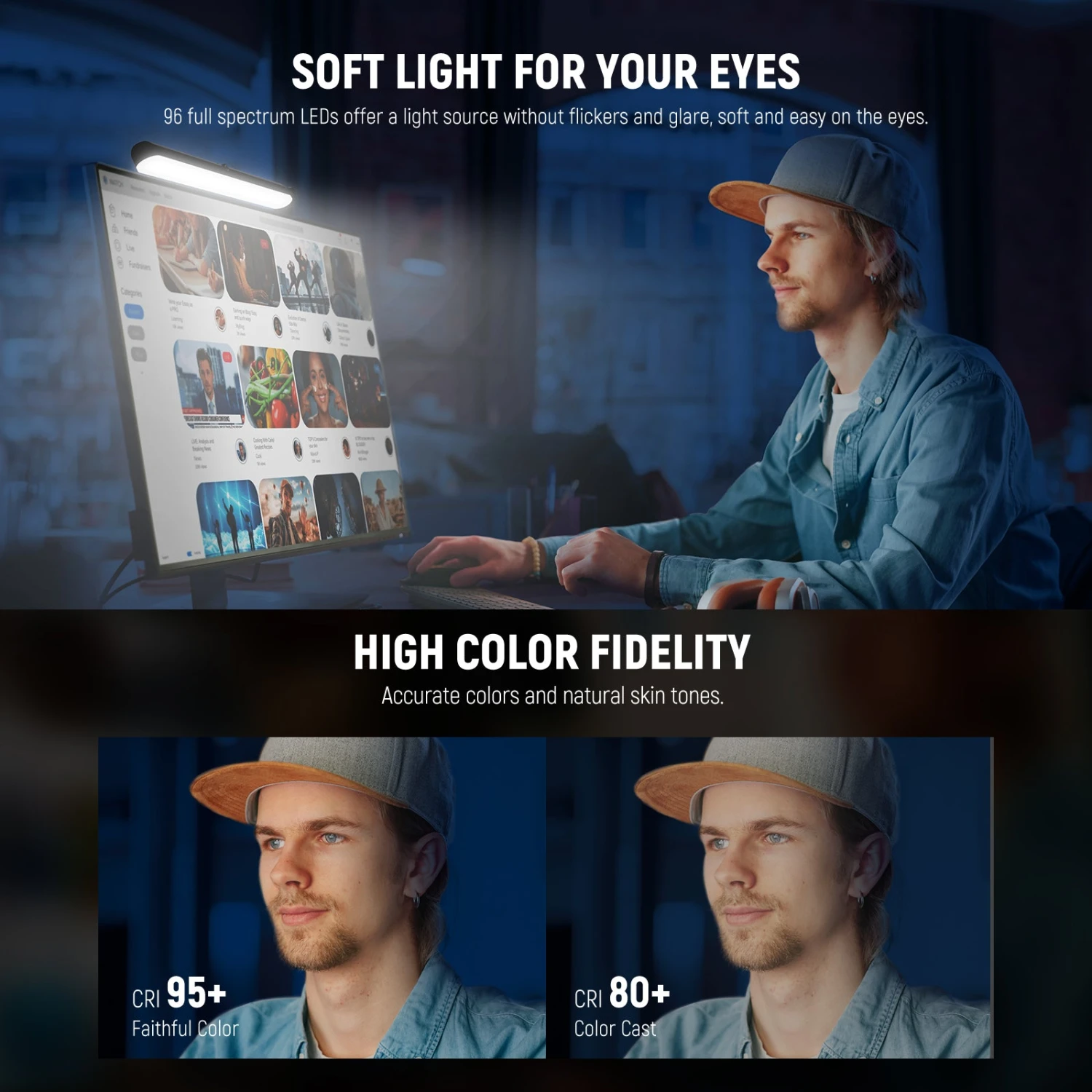 NEEWER TL40 LED Streaming Light Bar Light 3 NEEWER TL40 LED Streaming Light Bar Light - Image 3